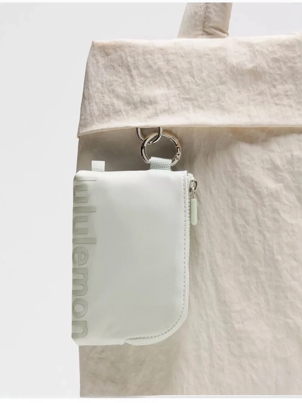 lululemon athletica Red Card Pouch with Silver Clip NWT